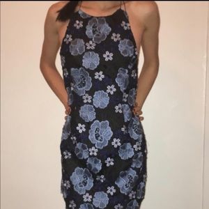 top shop embroidery dress Xs